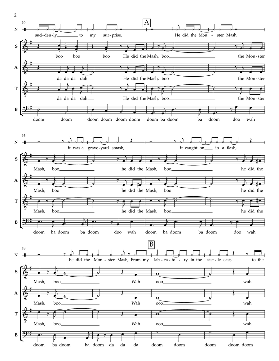 Monster Mash 4-Part scores gallery preview page 2
