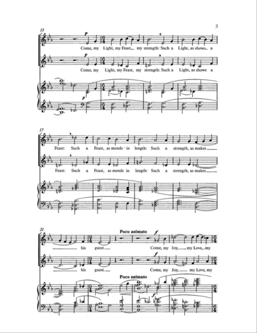 Five Mystical Songs: The Call 2-Part scores gallery preview page 6