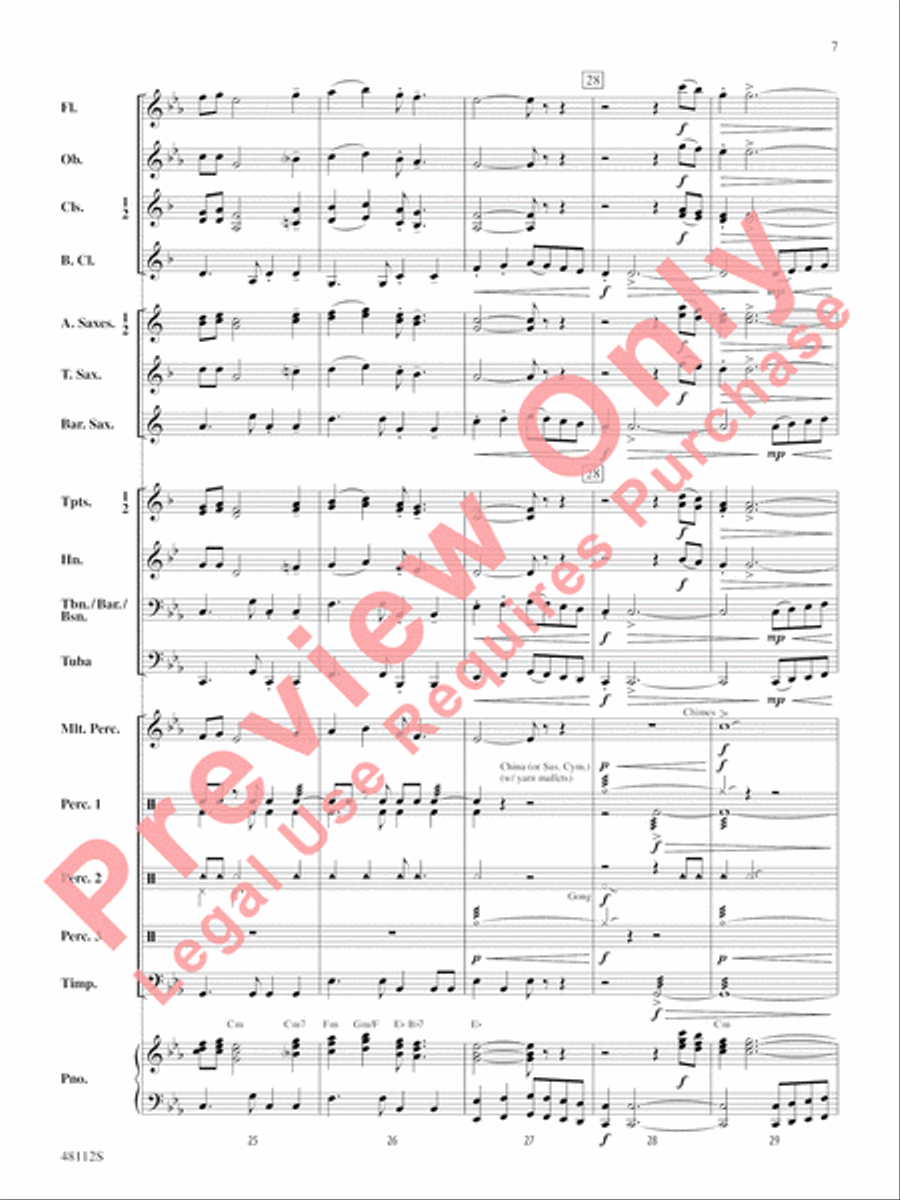 Zion March Concert Band scores gallery preview page 8