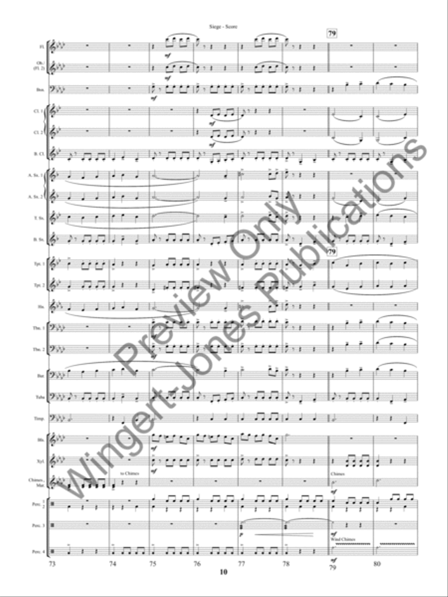Siege (Score) Concert Band scores gallery preview page 13