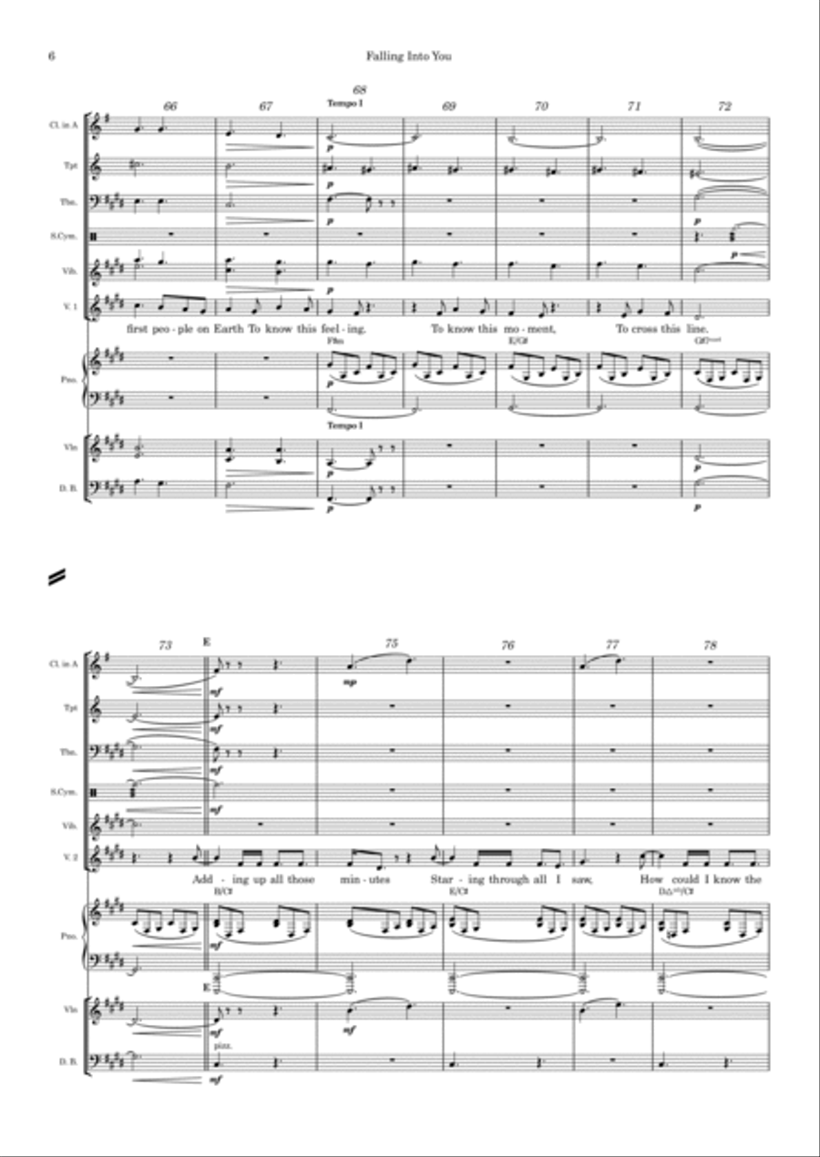 Falling Into You Large Ensemble scores gallery preview page 6
