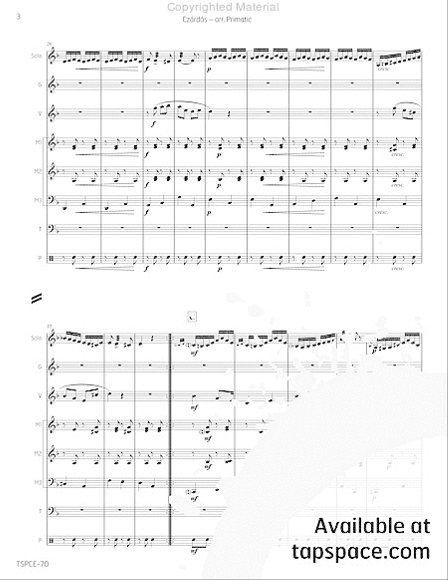 Czardas Percussion Ensemble scores gallery preview page 7