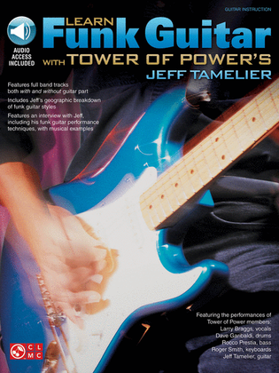 Book cover for Learn Funk Guitar with Tower of Power's Jeff Tamelier