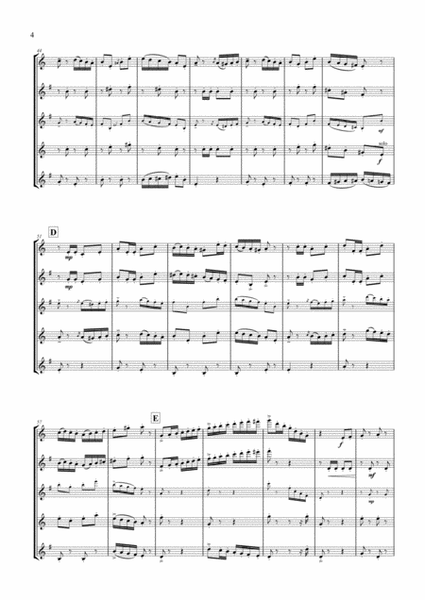 Bramstedter Marsch! (Saxophone Quartet / Quintet) - Score image number null