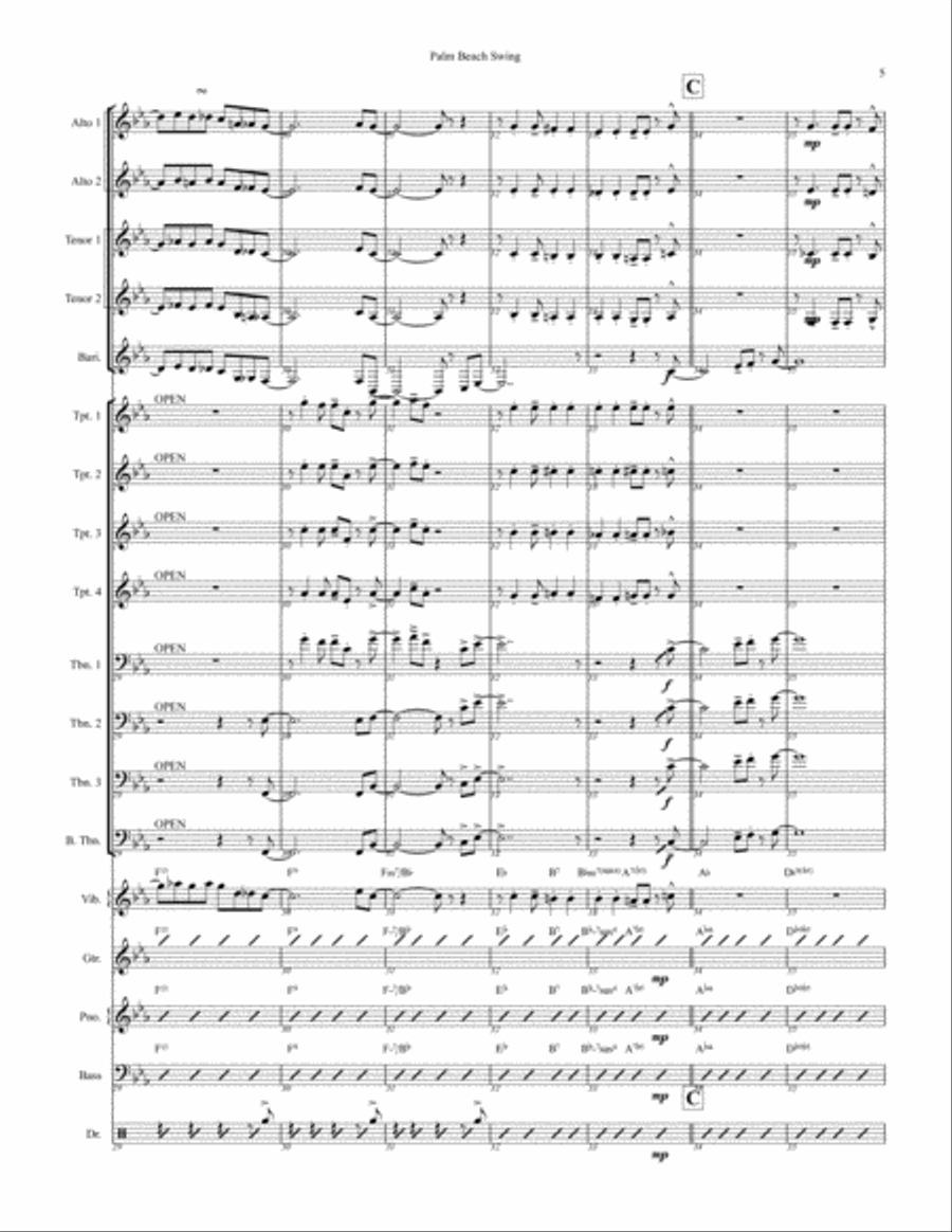 Palm Beach Swing Jazz Ensemble scores gallery preview page 5