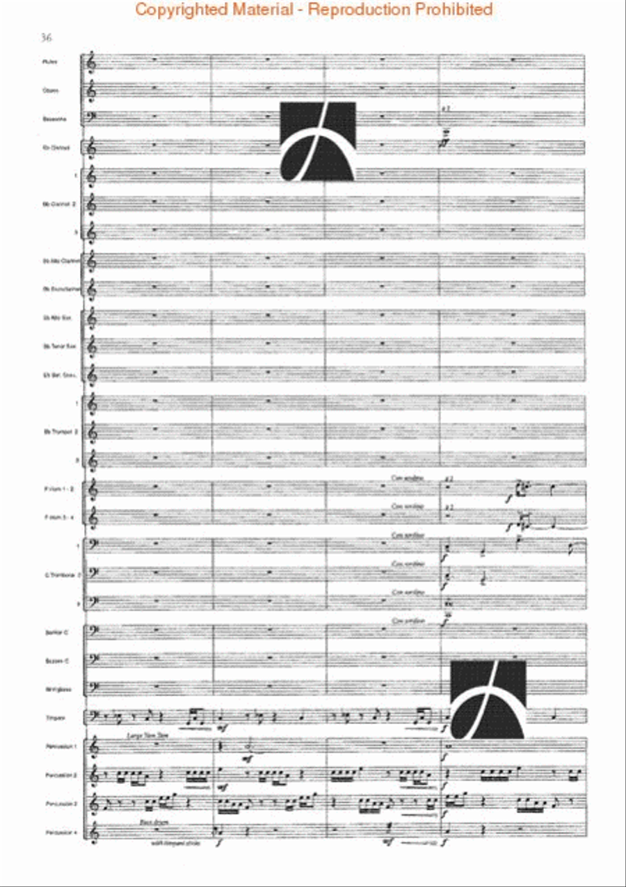 Spartacus Concert Band scores gallery preview page 37