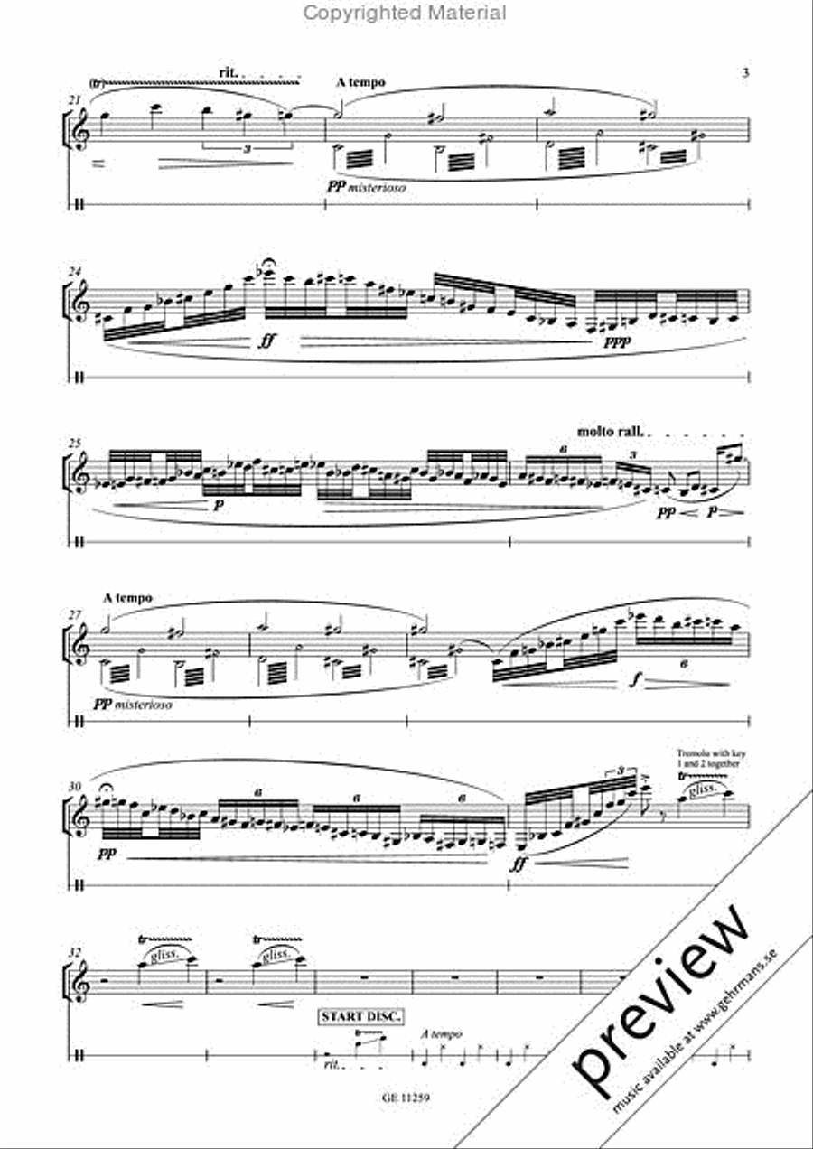 Ala Humana B-Flat Clarinet scores gallery preview page 3