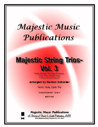 Book cover for Majestic String Trios, Vol. 3