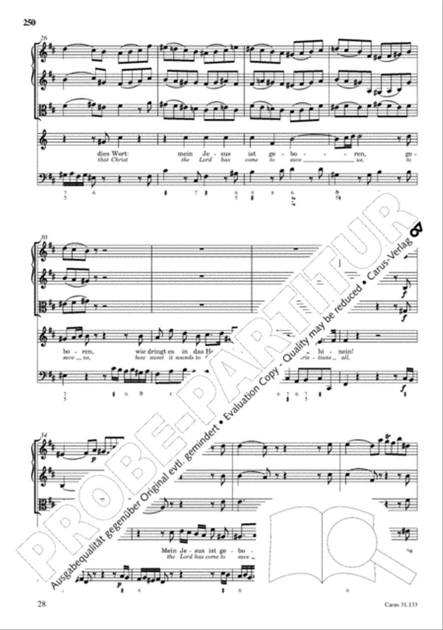 The Complete Sacred Vocal Works (Das geistliche Vokalwerk) Voice scores gallery preview page 251