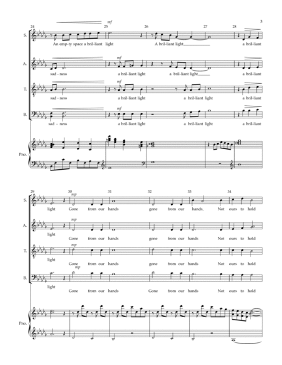 Missing Light Missing Light 4-Part scores gallery preview page 3