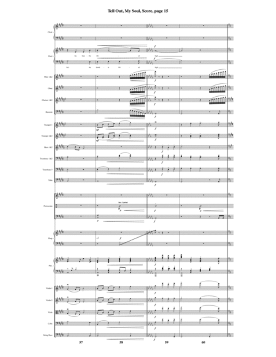 Tell Out, My Soul Tell Out, My Soul Choir scores gallery preview page 16