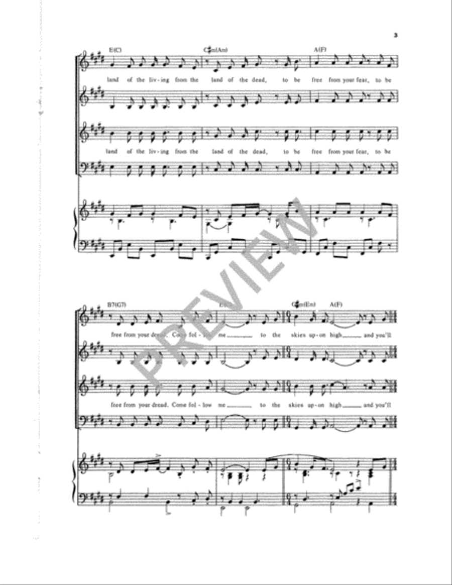 Come, Follow Me Come, Follow Me 4-Part scores gallery preview page 4