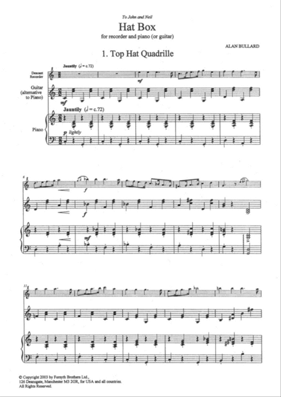 Hat Box Soprano Recorder scores gallery preview page 3