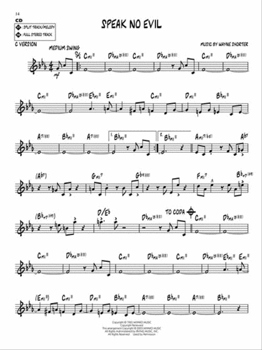Wayne Shorter CD scores gallery preview page 5