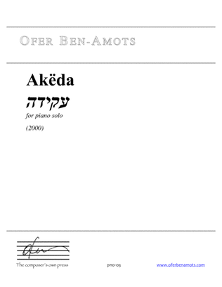 Akëda, for piano