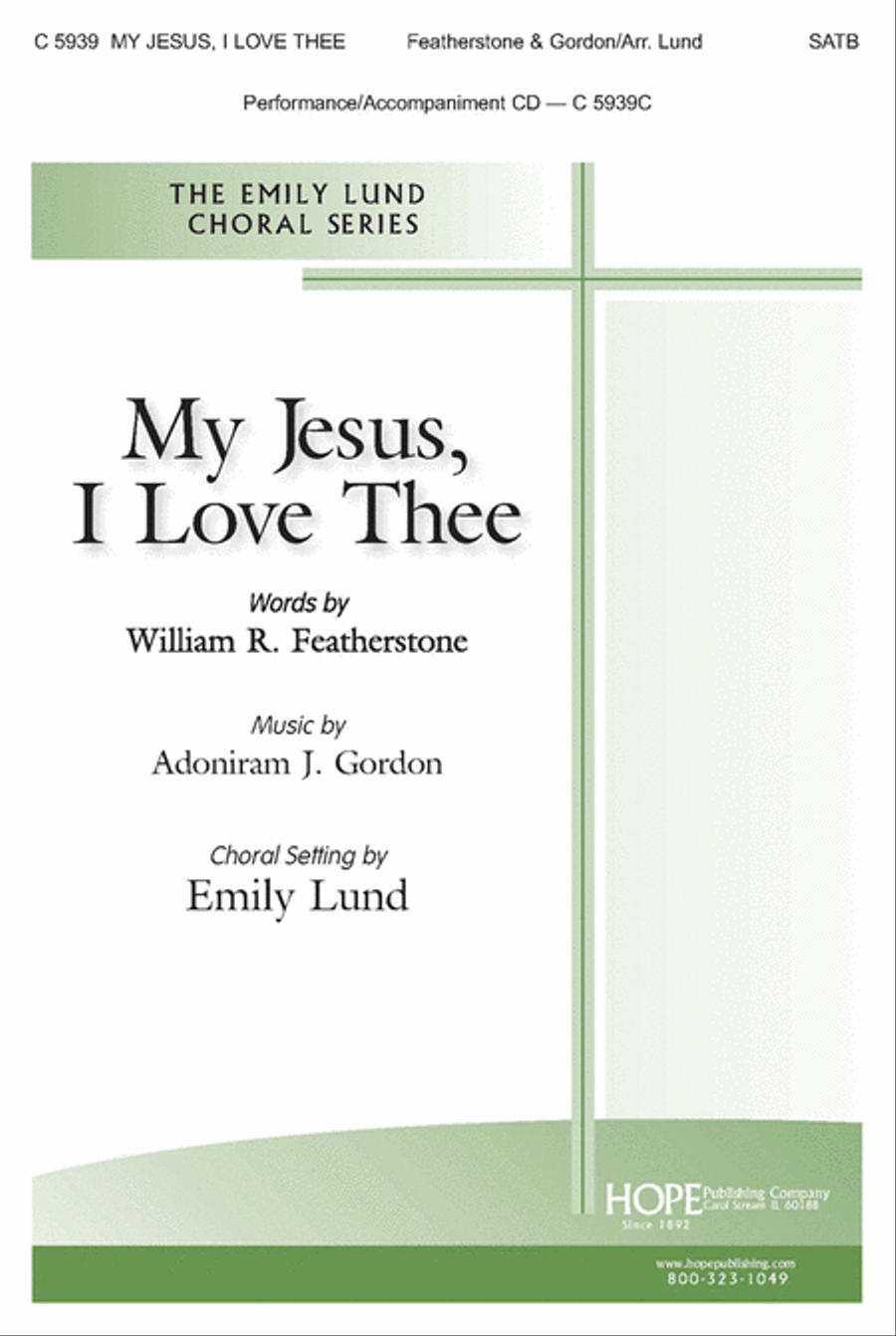 My Jesus, I Love Thee 4-Part scores gallery preview page 1