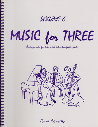 Book cover for Music for Three, Volume 6, Part 2 - Flute/Oboe/Violin