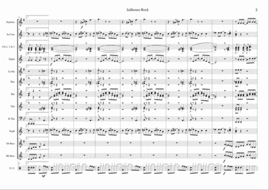 Jailhouse Rock Jailhouse Rock Small Ensemble scores gallery preview page 3