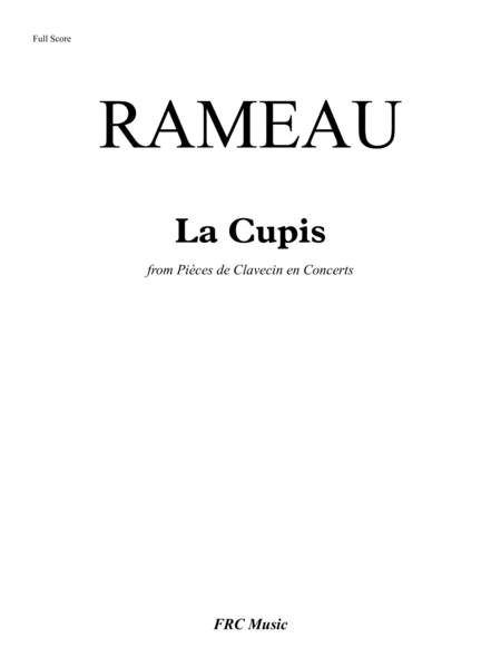 Rameau: La Cupis from Pièces de Clavecin en Concerts for Piano Solo (As played By Vikingur Olafsson) image number null