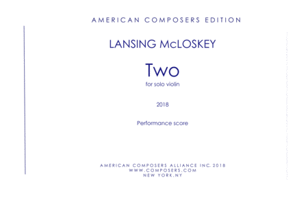 [McLoskey] Two