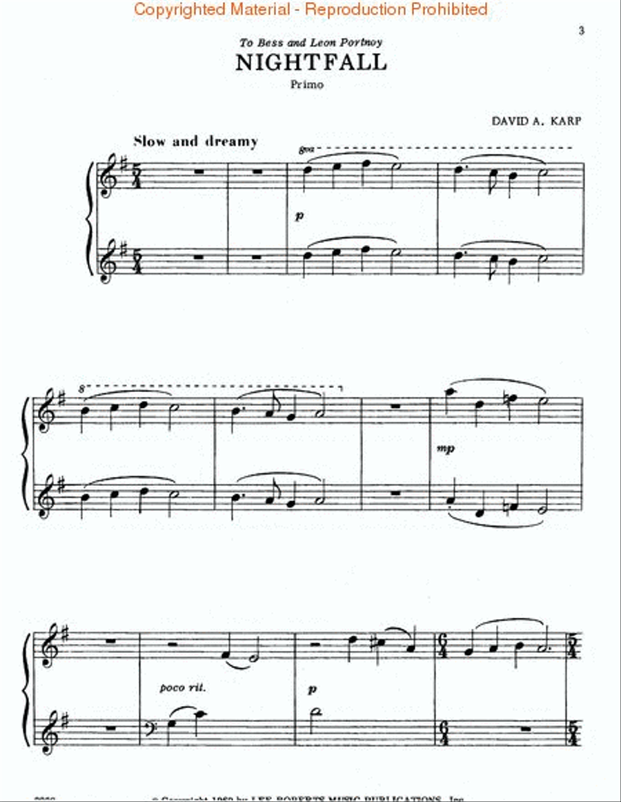 Nightfall Nightfall Piano Method scores gallery preview page 2