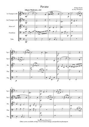 Byrd: Pavane - brass quintet