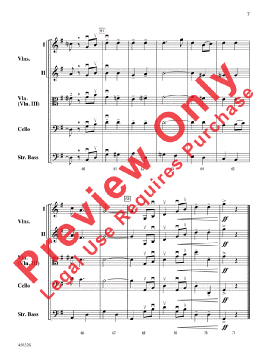 The Marines' Hymn String Orchestra scores gallery preview page 7