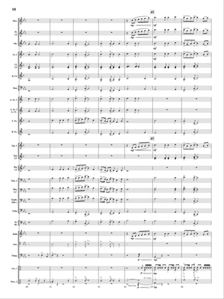 On Wings of Magic Concert Band scores gallery preview page 9