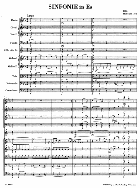 Symphony E flat major Hob. I:84