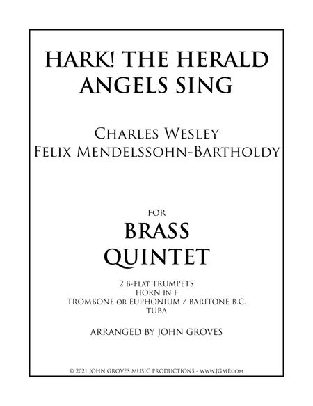 Hark! The Herald Angels Sing - Brass Quintet image number null