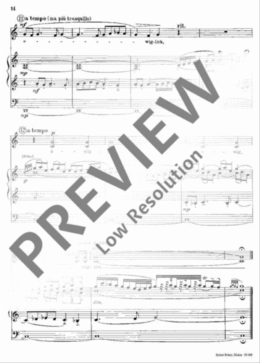 Der 93. Psalm Unison Choir scores gallery preview page 15