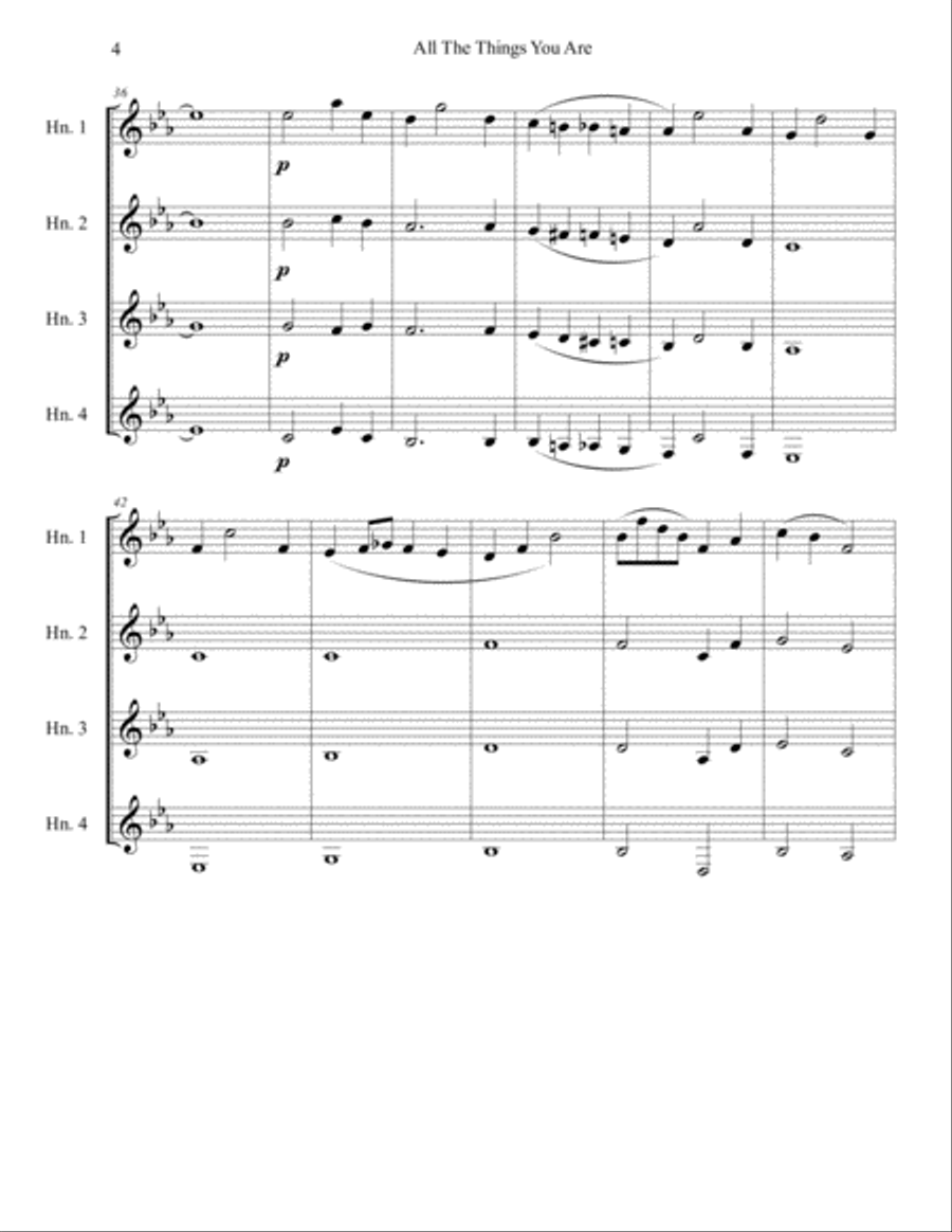 All The Things You Are Brass Ensemble scores gallery preview page 5