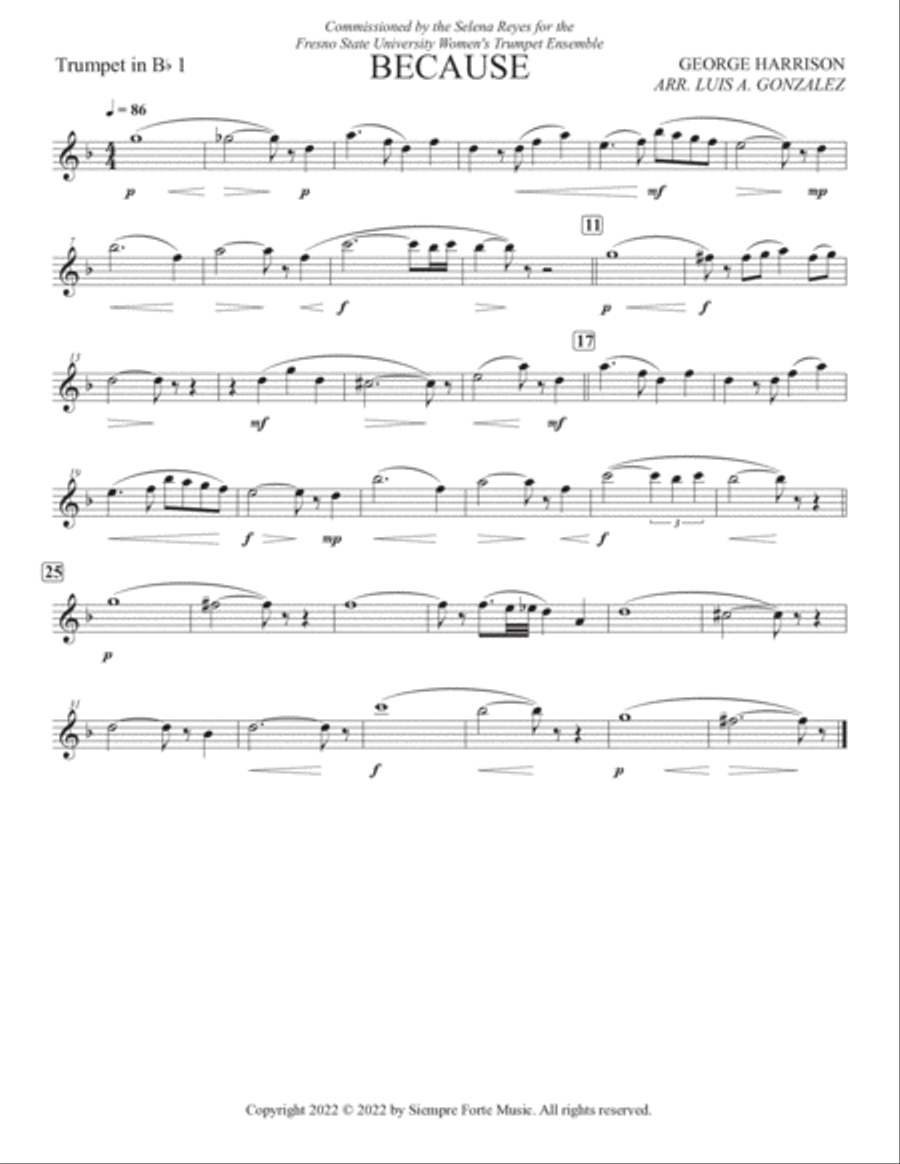 Because Small Ensemble scores gallery preview page 5