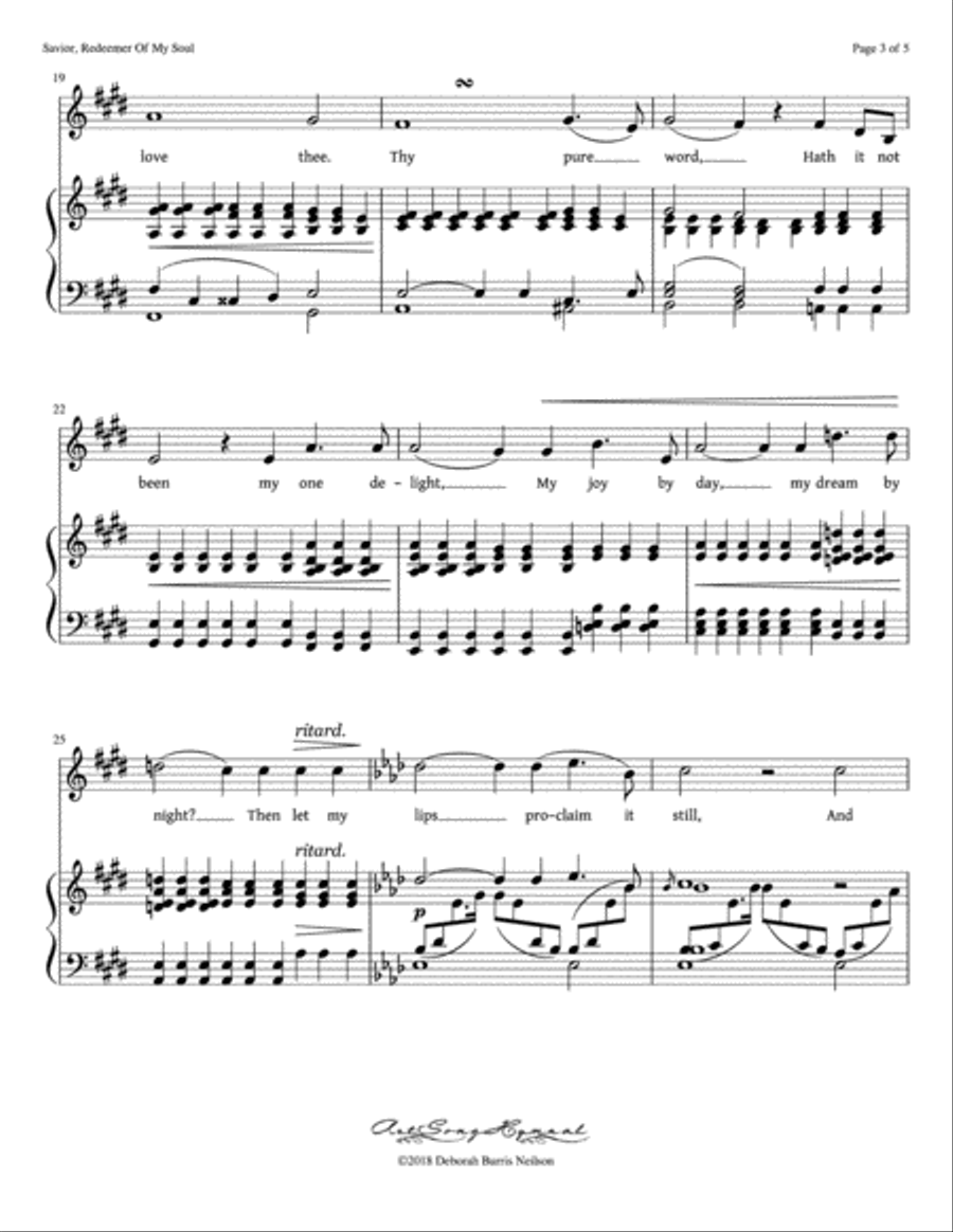 Savior, Redeemer Of My Soul / Robert Schumann's 