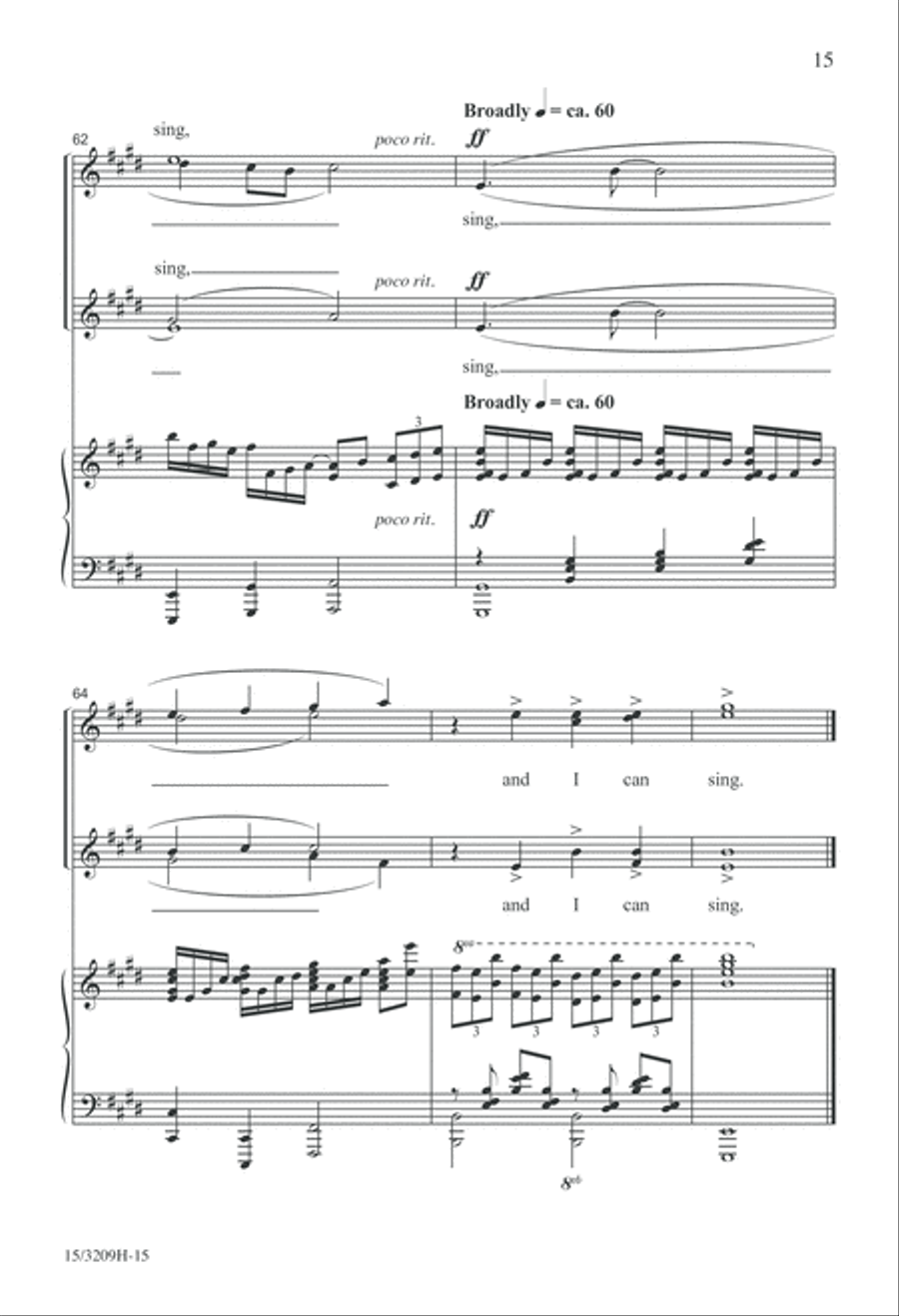 And I Can Sing SSAA scores gallery preview page 15