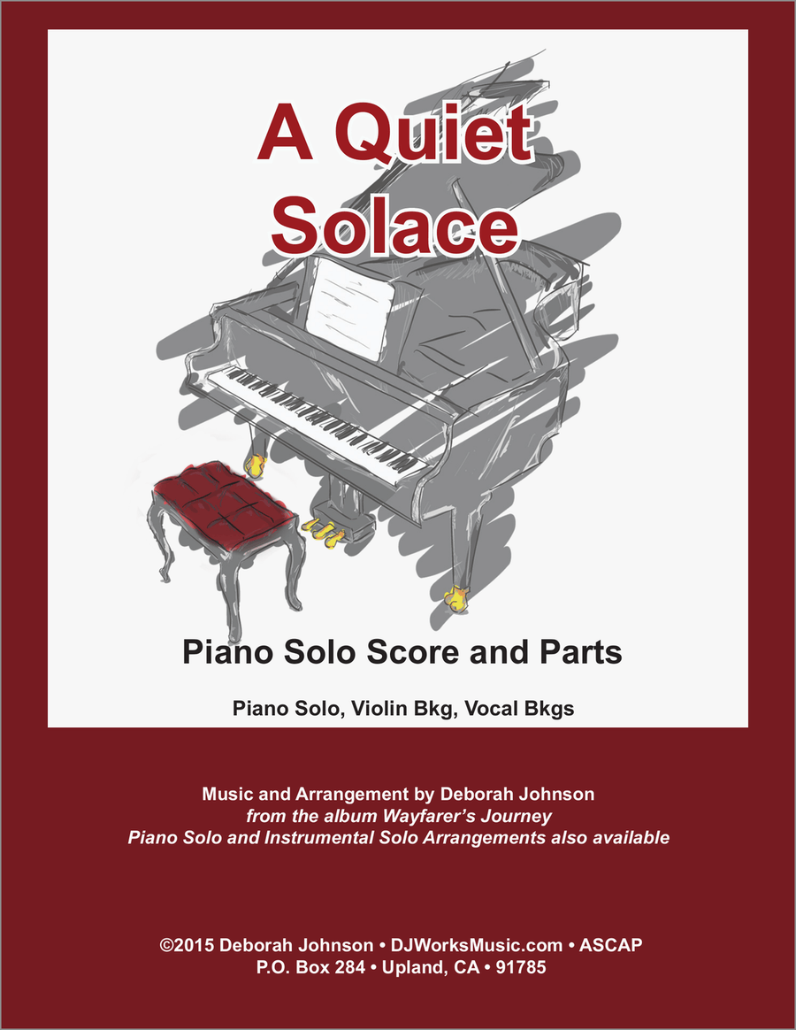 A Quiet Solace Piano Solo Score Unison Choir scores gallery preview page 1