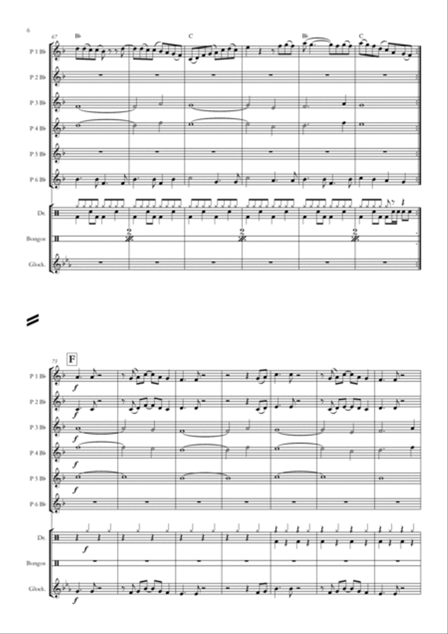 Walk Of Life Concert Band scores gallery preview page 6