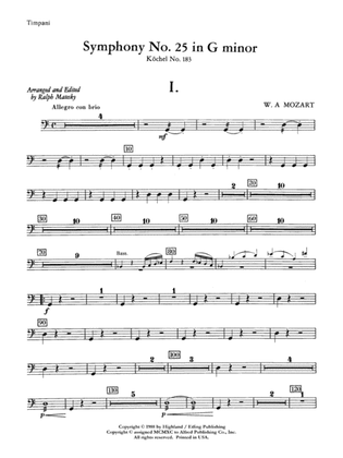 Mozart's Symphony No. 25 in G Minor, 1st & 2nd Movements: Timpani
