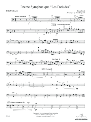 Poeme Symphonique "Les Preludes": String Bass