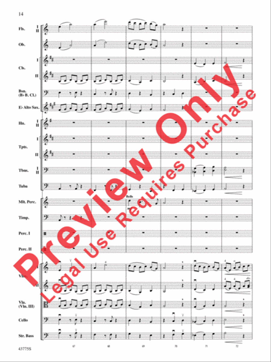 Ancient Echoes of Time Full Orchestra scores gallery preview page 15