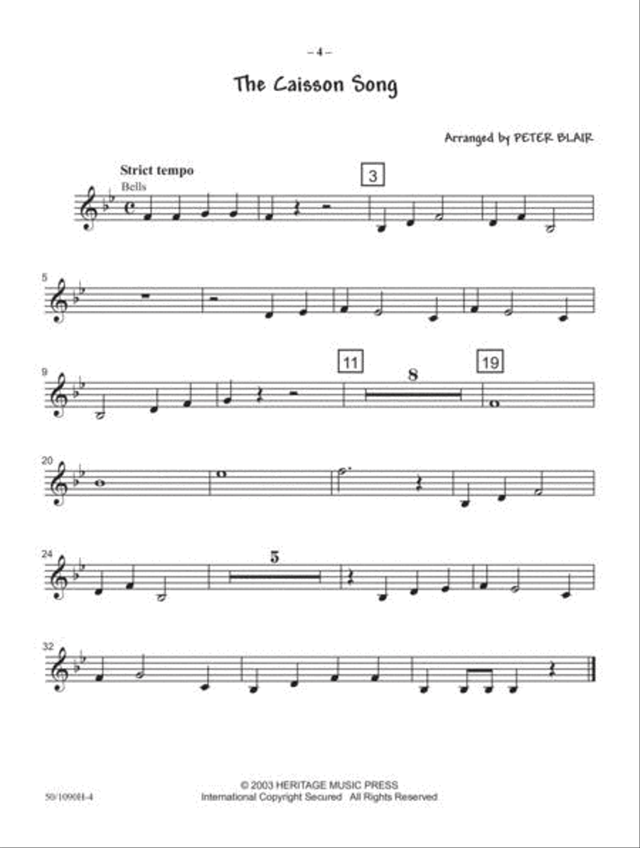 JumpStart First Concert Percussion 2 Concert Band scores gallery preview page 3