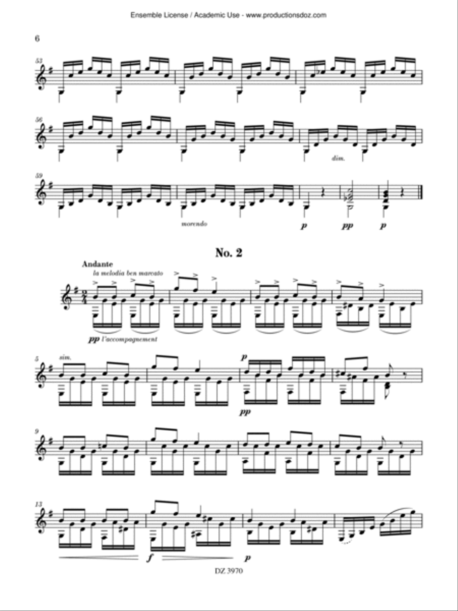 9 Studies Classical Guitar scores gallery preview page 6