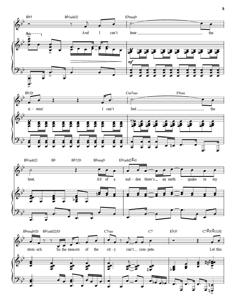 This Ordinary Thursday Piano, Vocal scores gallery preview page 5
