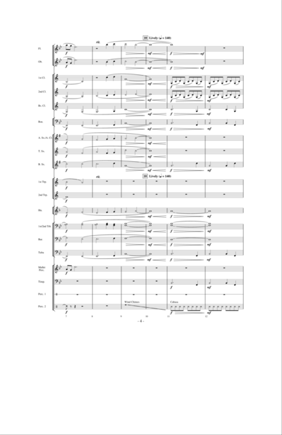 Above the World Concert Band scores gallery preview page 3
