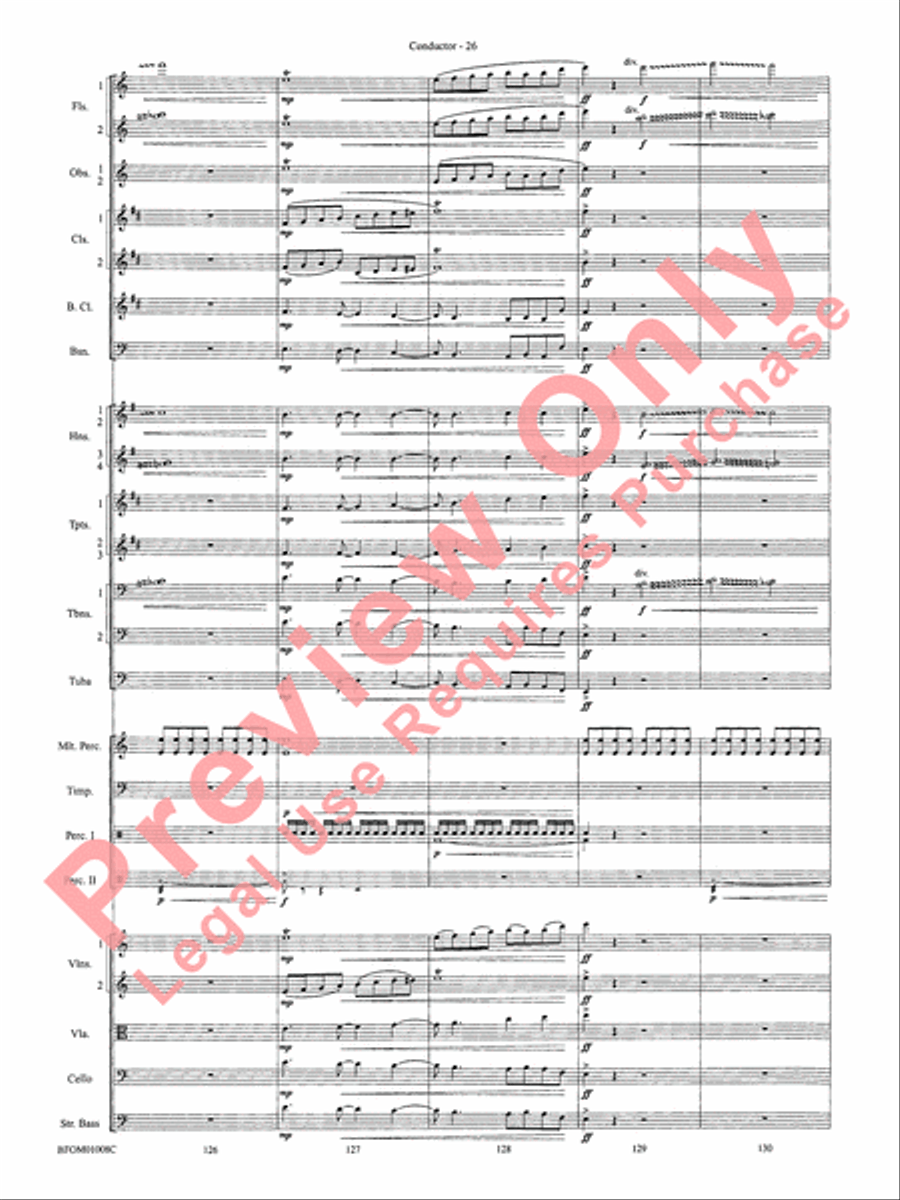 The Great Locomotive Chase Full Orchestra scores gallery preview page 33
