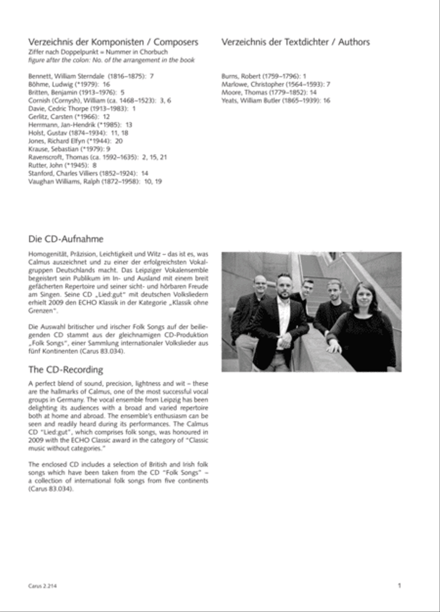 Choral Collection Folk Songs Choir scores gallery preview page 4