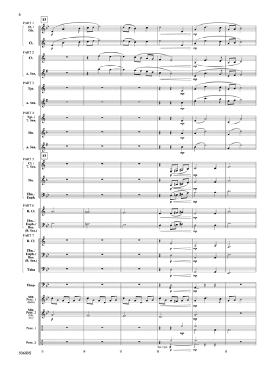 Among the Clouds: Score Among the Clouds: Score Concert Band scores gallery preview page 6