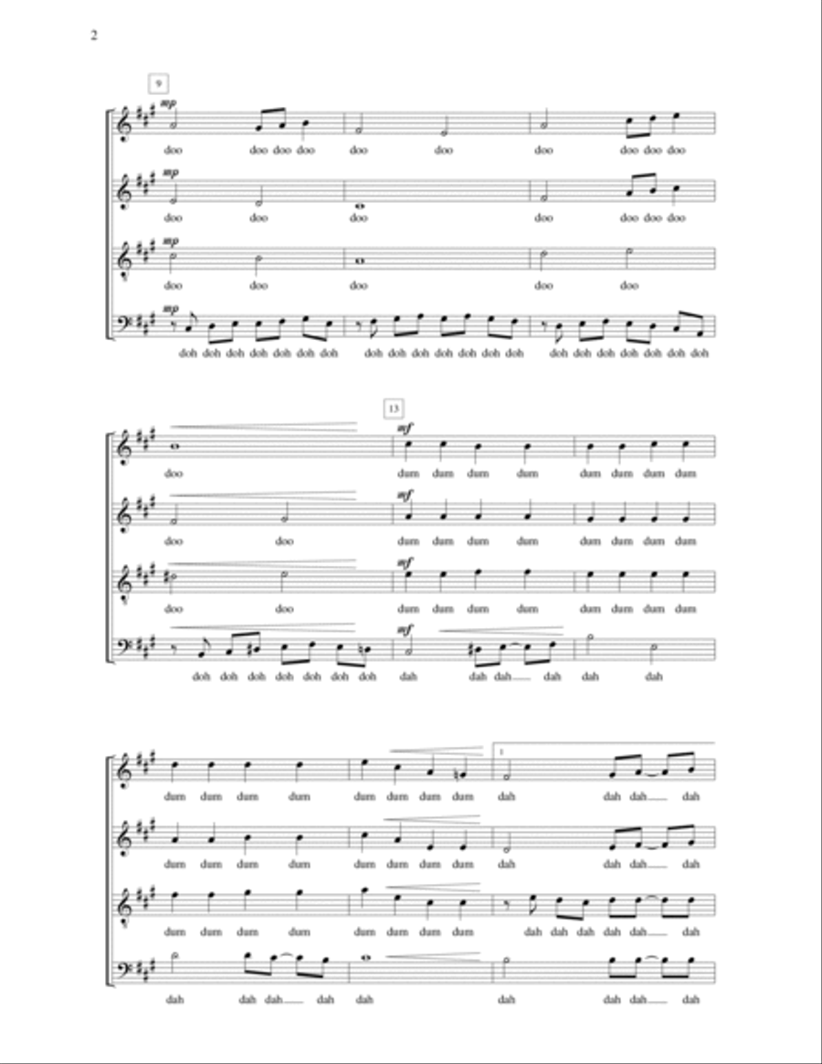 Pomp and Circumstance March No. 1 (Trio) 4-Part scores gallery preview page 2
