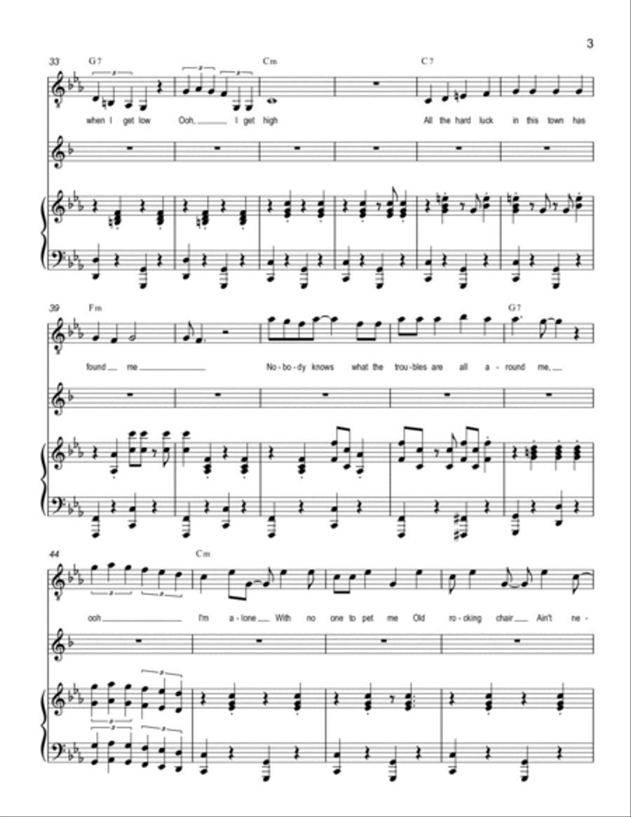 When I Get Low I Get High Voice scores gallery preview page 3