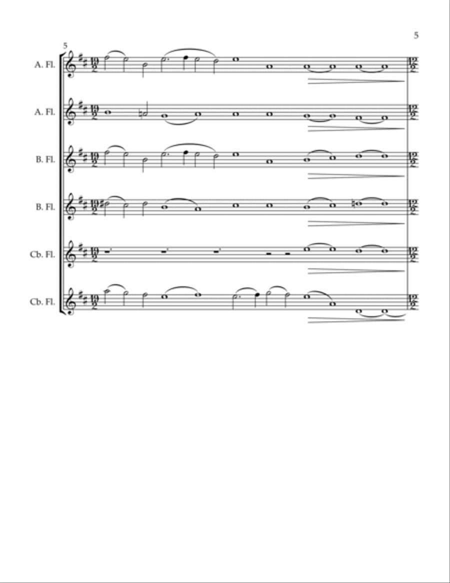 Salvation is Created Woodwind Ensemble scores gallery preview page 5